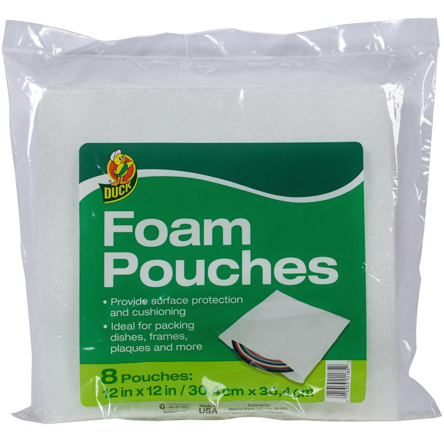 Duck Brand Packing Wrap - 12" Width x 12" Length - Non-abrasive - Foam - Clear - 1 / Pack. Picture 8
