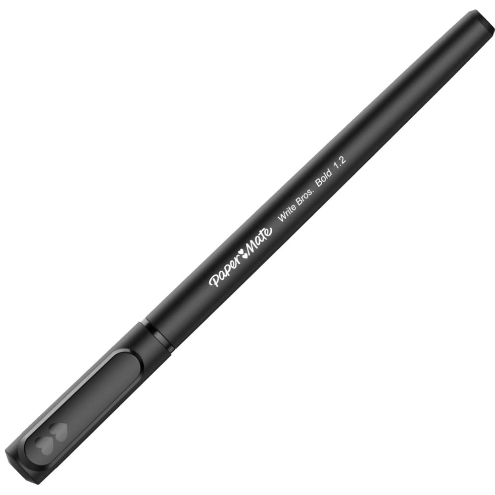Paper Mate Write Bros. 1.2mm Ballpoint Pen - Bold Pen Point - 1.2 mm Pen Point Size - Black - 1 Dozen. Picture 2