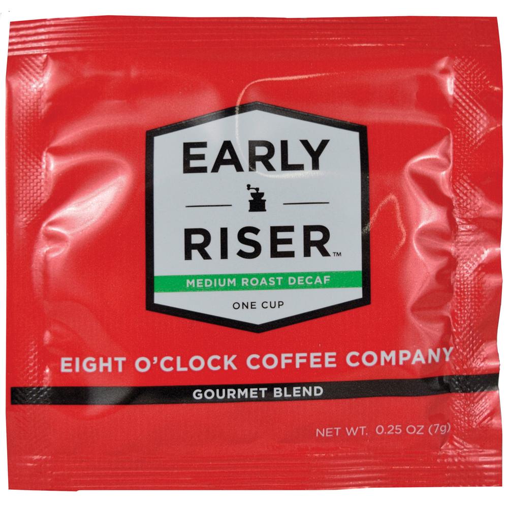 Eight O'Clock Coffee Early Riser Medium Roast Decaf Coffee - Medium - 200 / Carton. Picture 2