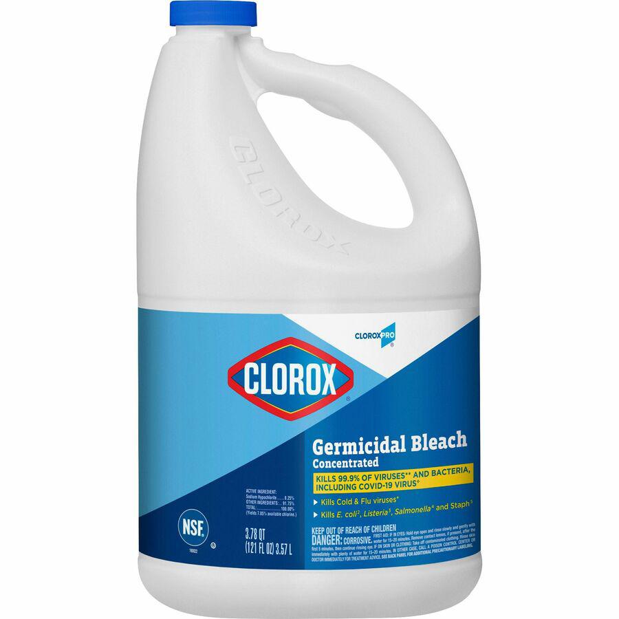 Clorox Germicidal Bleach - Concentrate Liquid - 120.7 fl oz (3.8 quart) - 1 Each. Picture 12