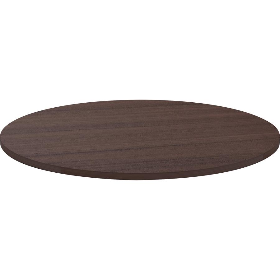 Lorell Essentials Conference Tabletop - Espresso Round Top - Contemporary Style - 1" Table Top Thickness x 42" Table Top Diameter - Assembly Required - 1 Each. Picture 5
