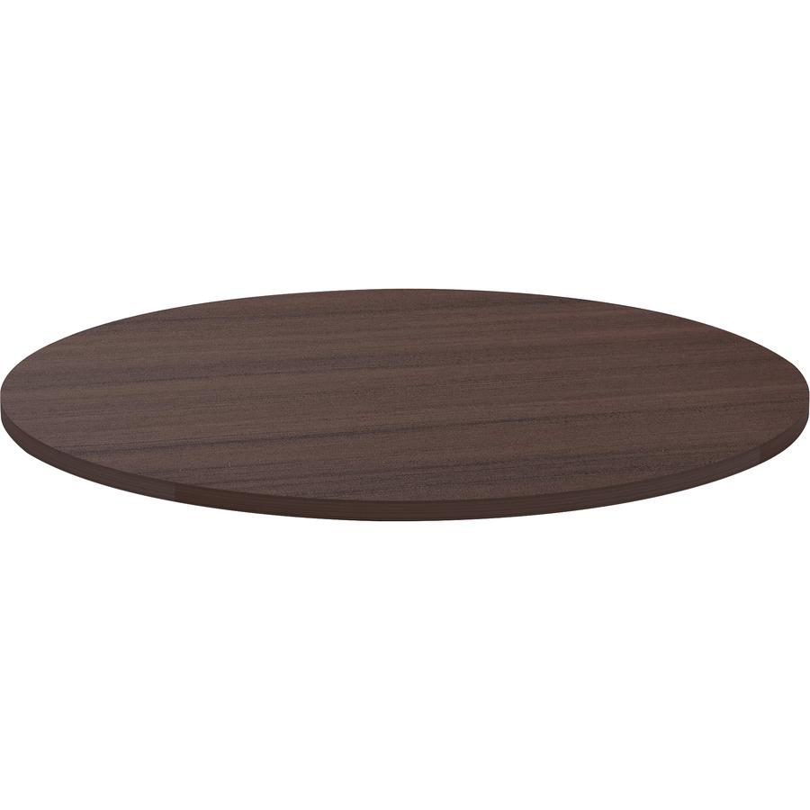 Lorell Essentials Conference Tabletop - Espresso Round Top - Contemporary Style - 1" Table Top Thickness x 48" Table Top Diameter - Assembly Required - 1 Each. Picture 5