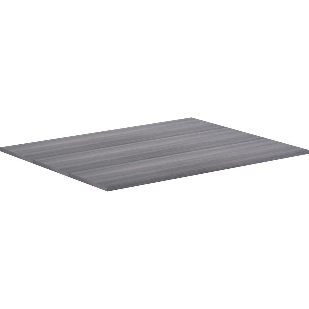 Lorell Revelance Conference Rectangular Tabletop - 59.9" x 47.3" x 1" x 1" - Material: Laminate - Finish: Weathered Charcoal. Picture 6