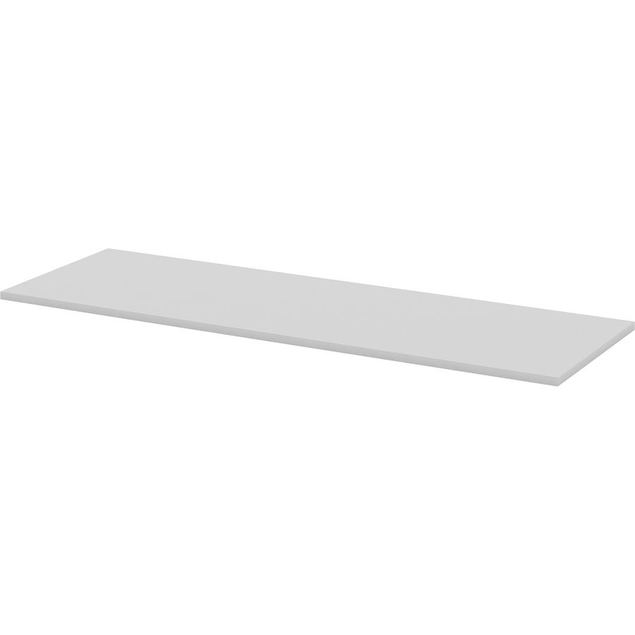 Lorell Training Tabletop - Gray Rectangle Top - 72" Table Top Length x 24" Table Top Width x 1" Table Top ThicknessAssembly Required - Particleboard, Melamine Top Material - 1 Each. Picture 4
