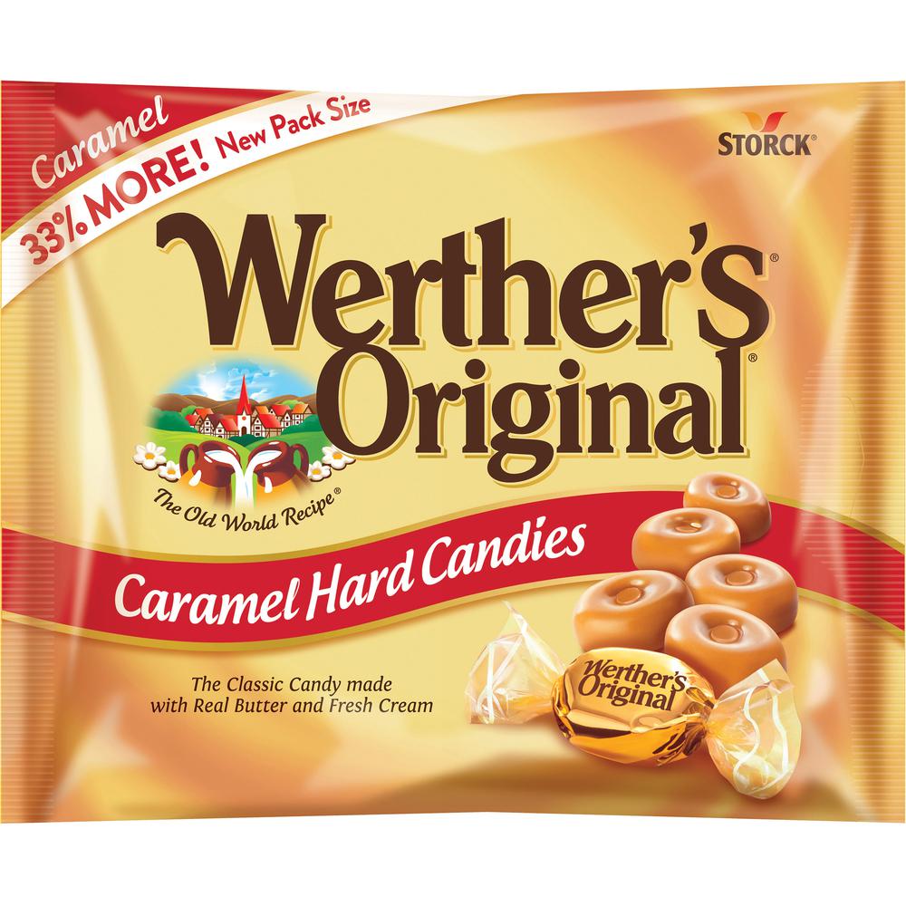 Werther's Original Hard Caramel Candies - Caramel - Individually Wrapped - 12 oz - 1 Each. Picture 2