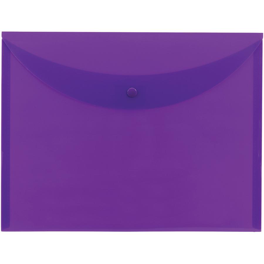 Smead Letter File Wallet - 8 1/2" x 11" - Purple - 10 / Box. Picture 5