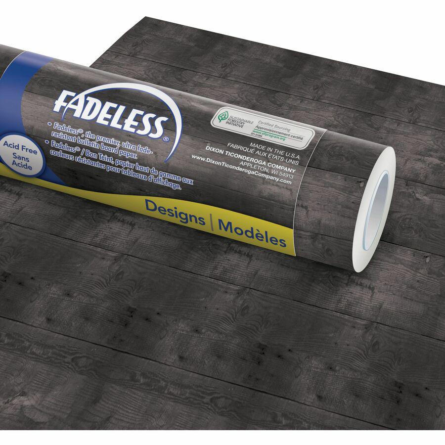 Fadeless Designs Paper Roll - Art Project, Craft Project, Classroom, Display, Table Skirting, Decoration, Bulletin Board - 48"Width x 50"Length - 1 / Roll - Black. Picture 6