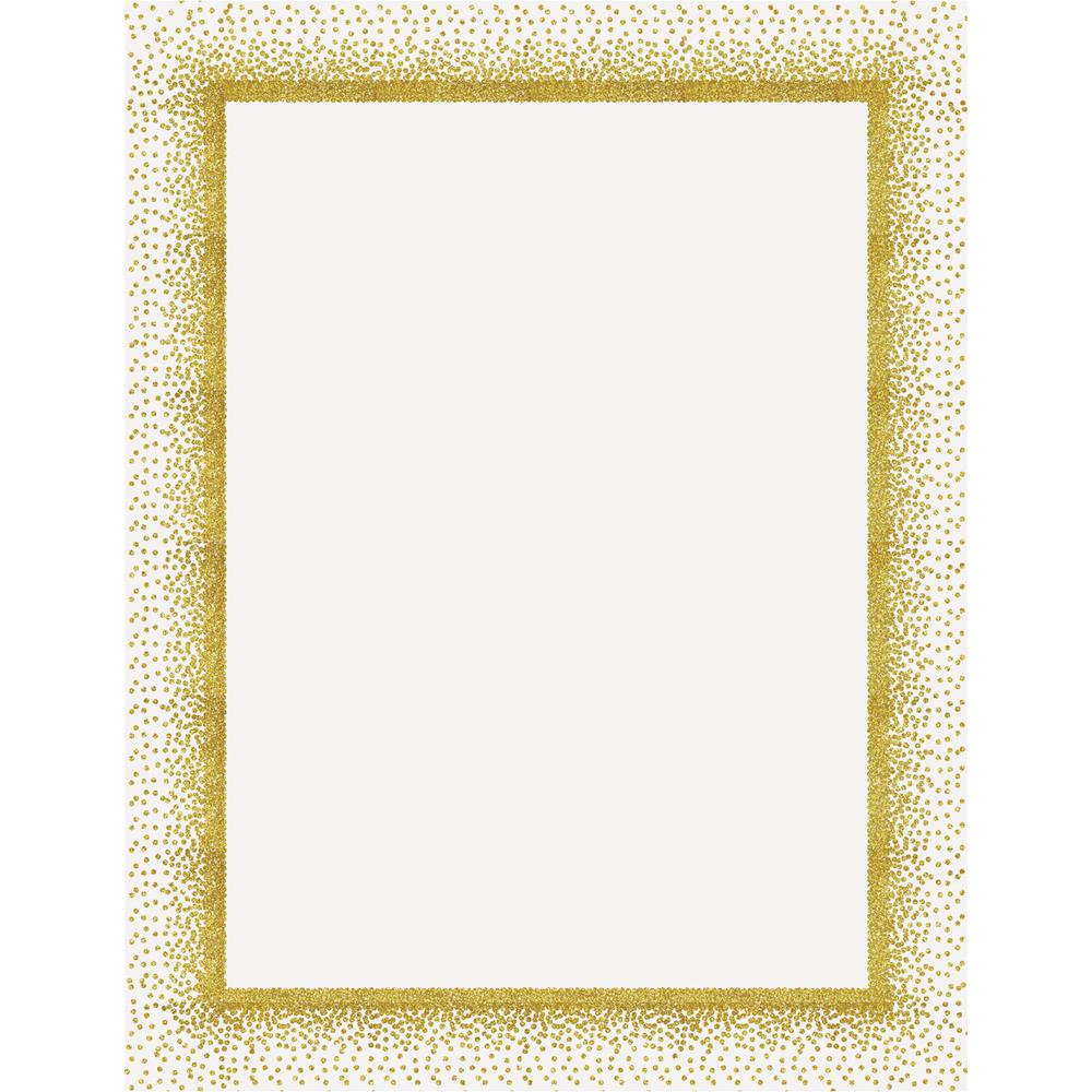 Geographics Confetti Gold Design Poster Board - Fun and Learning, Project, Sign, Display, Art - 28"Height x 22"Width - 25 / Carton - Yellow. Picture 2