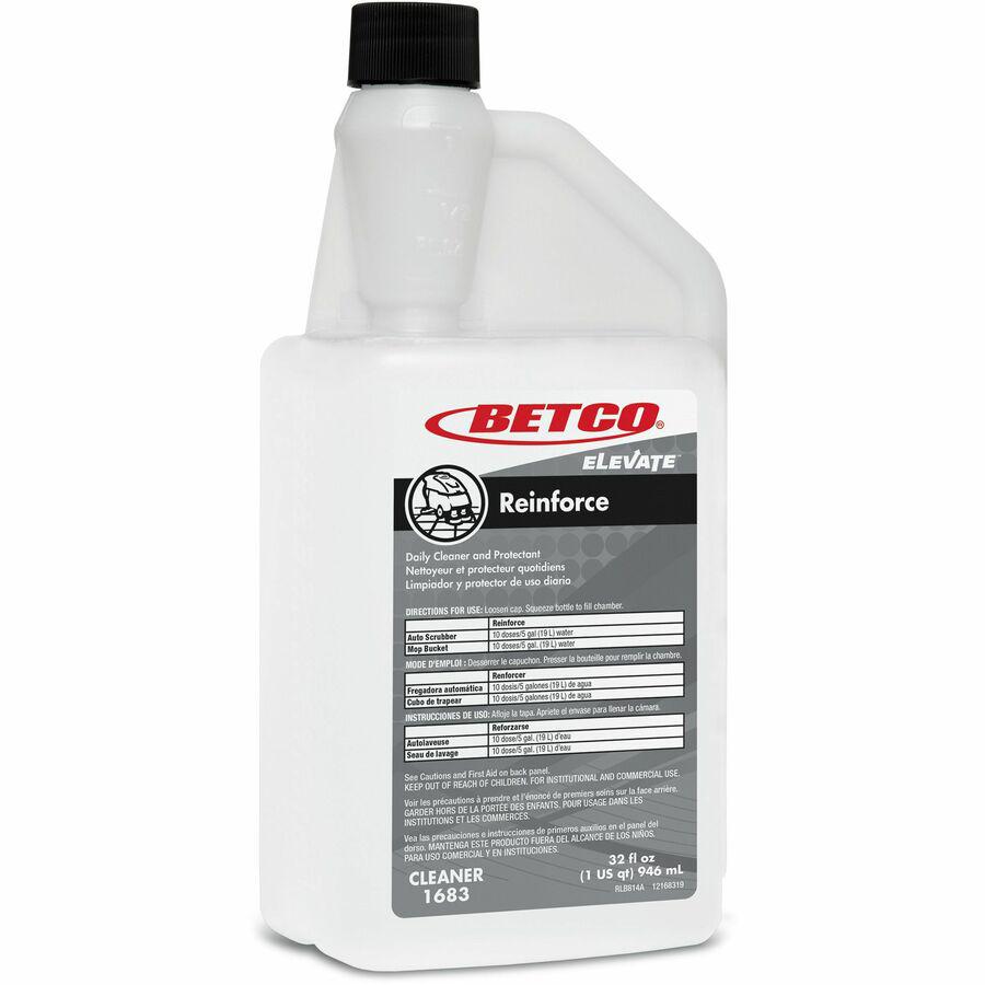 Betco Elevate Reinforce Cleaner, Citrus Scent, 32 Oz, Pack Of 6 - Ready-To-Use - 32 fl oz (1 quart) - Citrus Scent - 6 / Carton - Abrasion Resistant, Scuff Resistant, Scratch Resistant. Picture 2