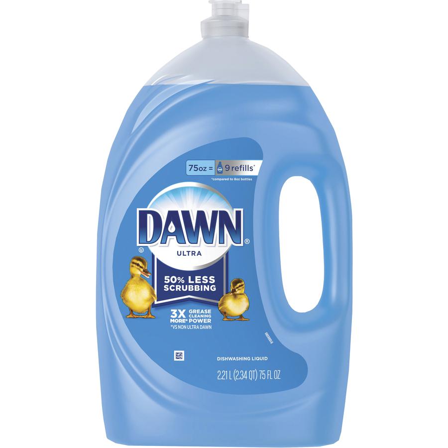 Dawn Original Dishwashing Liquid - Ready-To-Use Liquid - 75 fl oz (2.3 quart) - Original Scent - 6 / Carton. Picture 2