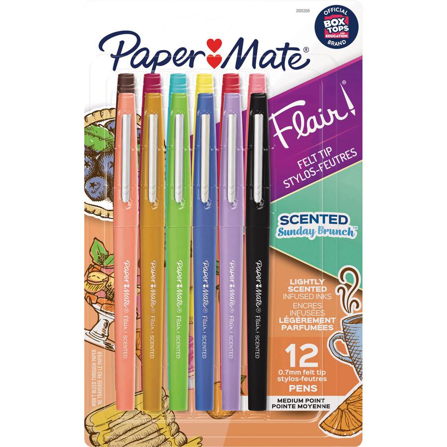 Paper Mate Flair Scented Pens - Medium Pen Point - 2 mm Pen Point Size - Multicolor Water Based Ink - 1 Each. Picture 2