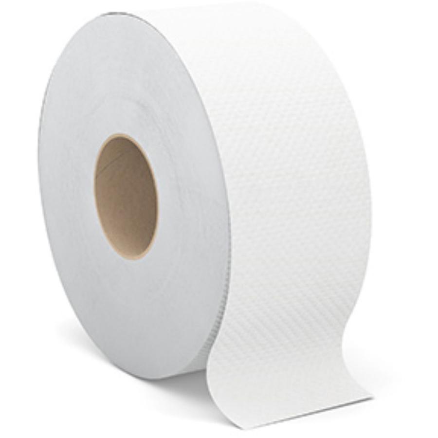 Cascades PRO Select Jumbo Toilet Paper - 2 Ply - 3.30" x 500 ft - White - Fiber - 12 / Carton. Picture 2