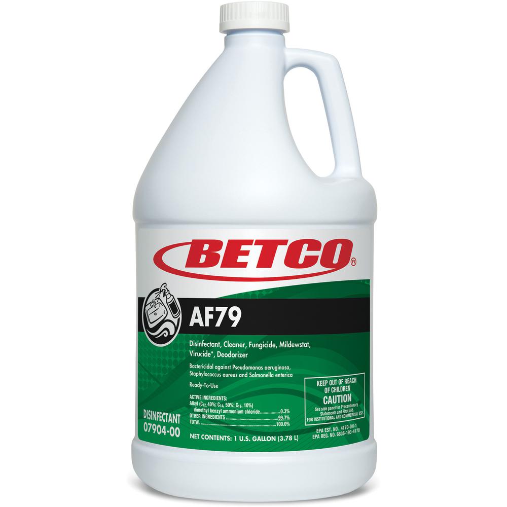 Betco AF79 Acid-Free Restroom Cleaner - Ready-To-Use - 128 fl oz (4 quart) - Citrus Bouquet Scent - 1 Each - Disinfectant, Deodorize, Long Lasting, Rinse-free - Clear Blue. Picture 2
