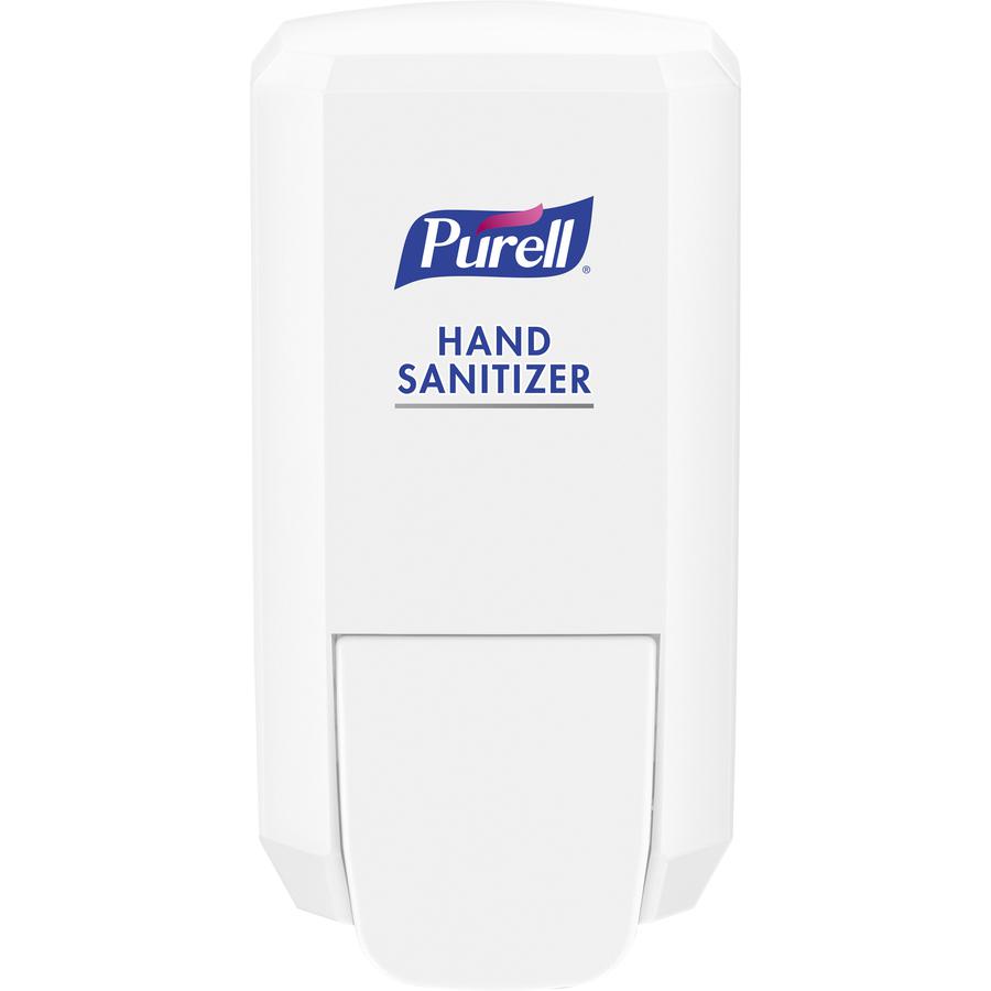 PURELL&reg; CS2 Manual Hand Sanitizer Dispenser - Manual - 1.06 quart Capacity - Durable, Wall Mountable, Compact - White - 1Each. Picture 3