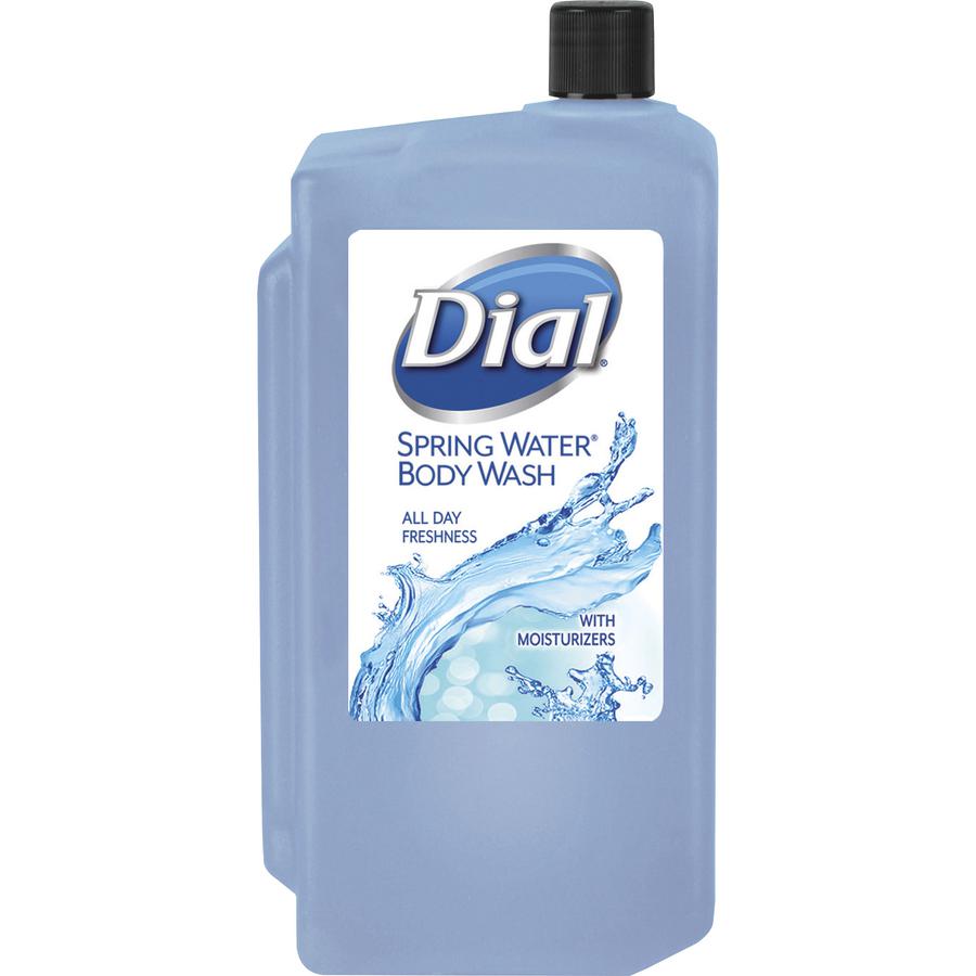 Dial Spring Body Wash Dispenser Refill - Spring Water ScentFor - 33.8 fl oz (1000 mL) - Bacteria Remover - Body - Moisturizing - Antibacterial - Residue-free - 1 Each. Picture 2