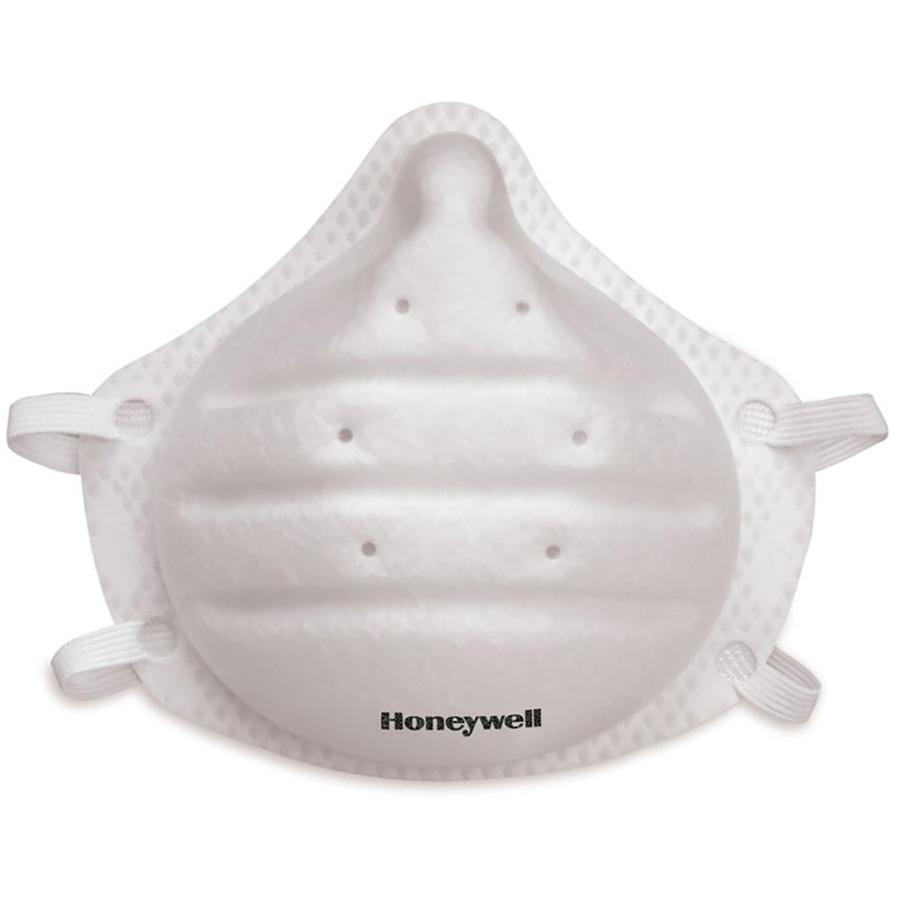 Honeywell Molded Cup N95 Respirator Mask - Recommended for: Face, Grinding, Sanding, Woodworking, Masonry, Drywall, Home, Sweeping, Yardwork - One Size Size - Particulate, Airborne Particle, Saw Dust,. Picture 2