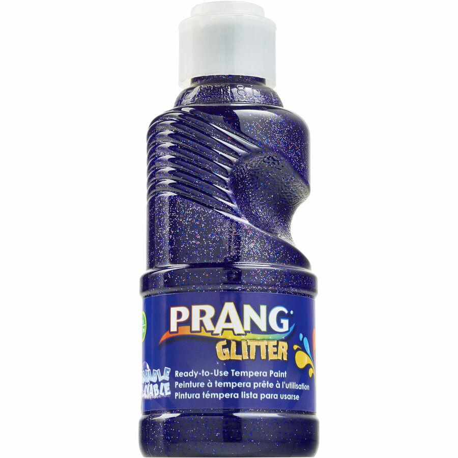 Prang Ready-to-Use Glitter Paint - 8 fl oz - 1 Each - Glitter Purple. Picture 2
