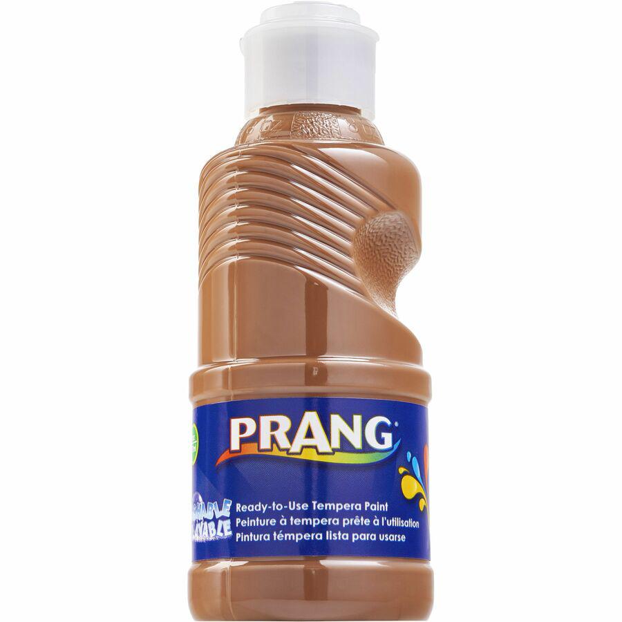 Prang Ready-to-Use Washable Tempera Paint - 8 fl oz - 1 Each - Brown. Picture 2
