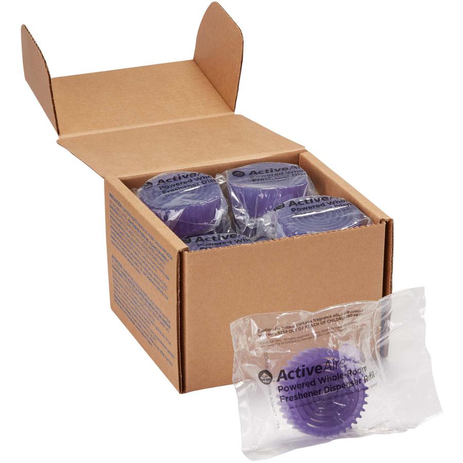ActiveAire Powered Whole-Room Freshener Dispenser Refills - Lavender - 30 Day - 12 / Carton - Odor Neutralizer. Picture 13