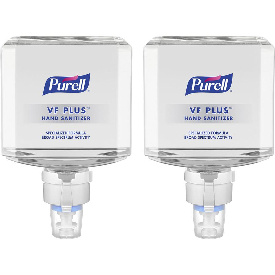 PURELL&reg; VF PLUS Hand Sanitizer Gel Refill - 40.6 fl oz (1200 mL) - Kill Germs, Bacteria Remover - Restaurant, Cruise Ship, Hand - Quick Drying, Fragrance-free, Dye-free, Hygienic - 2 / Carton. Picture 4