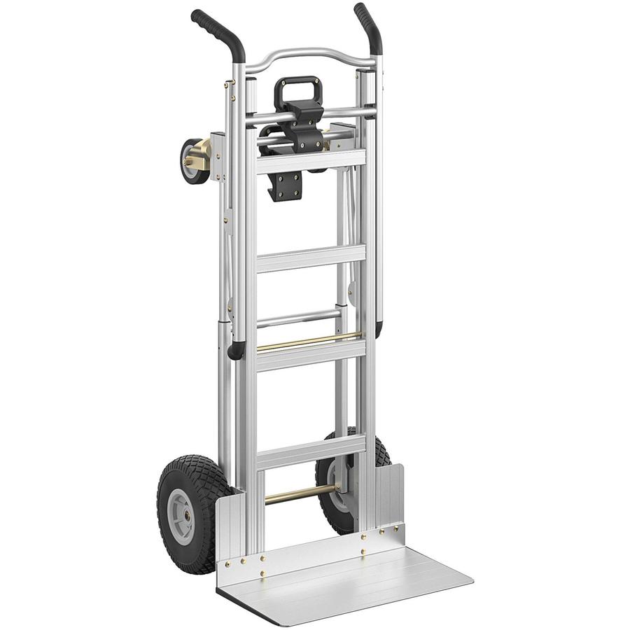 Cosco 3-in-1 Assist Series Hand Truck - 1000 lb Capacity - 4 Casters - Aluminum - x 19" Width x 21" Depth x 47.5" Height - Silver Gray - 1 Each. Picture 17