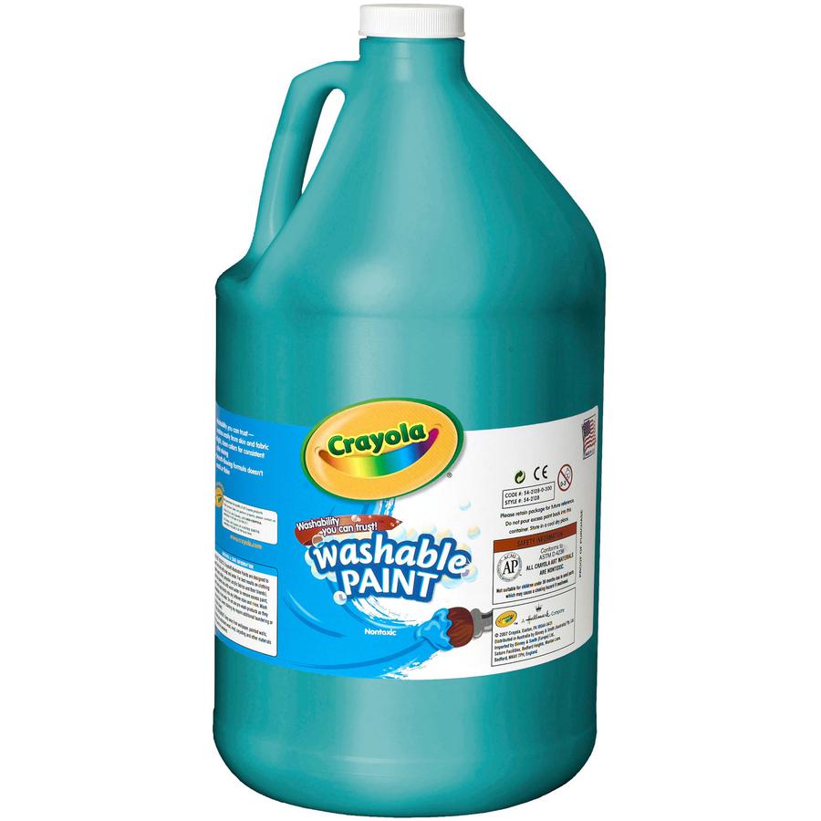 Crayola Washable Paint - 1 gal - 1 Each - Turquoise. Picture 2
