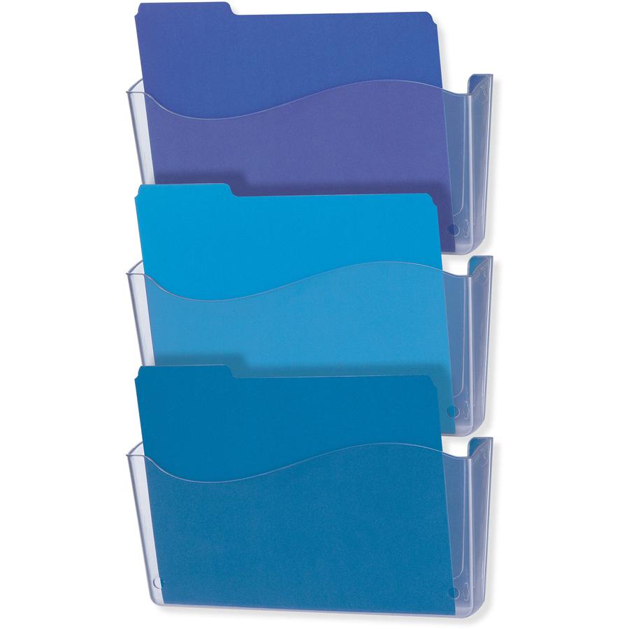 Officemate Unbreakable Wall File - 6.5" Height x 13.8" Width x 3" Depth - Unbreakable - Clear - 1 Each. Picture 4