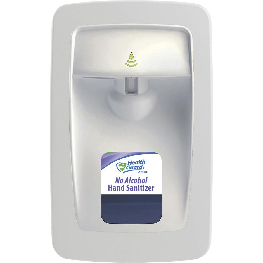Health Guard Designer Series No Touch Dispenser - Automatic - 1.06 quart Capacity - Support 4 x C Battery - Touch-free, Key Lock, Refillable - White - 1Each. Picture 4