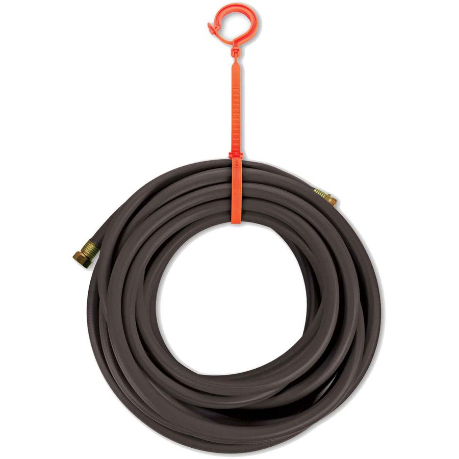 Squids 3540 Large Locking Hook - 44 lb (19.96 kg) Capacity - 27.3" Length - for Tie, Cable, Cord, Pipe, Hose - Nylon - Orange - 6 / Carton. Picture 2