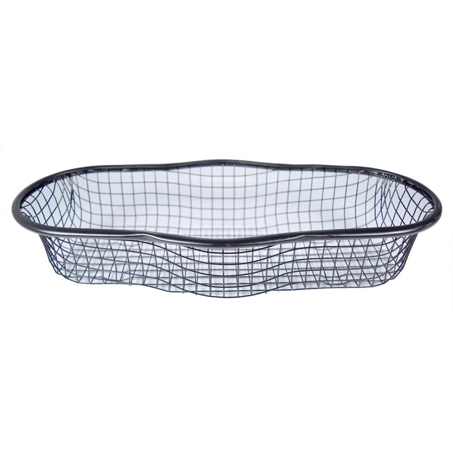 RDI Oval Wire Basket Organizer - Lightweight, Durable, Bend Resistant - Wire - 12 / Carton. Picture 2