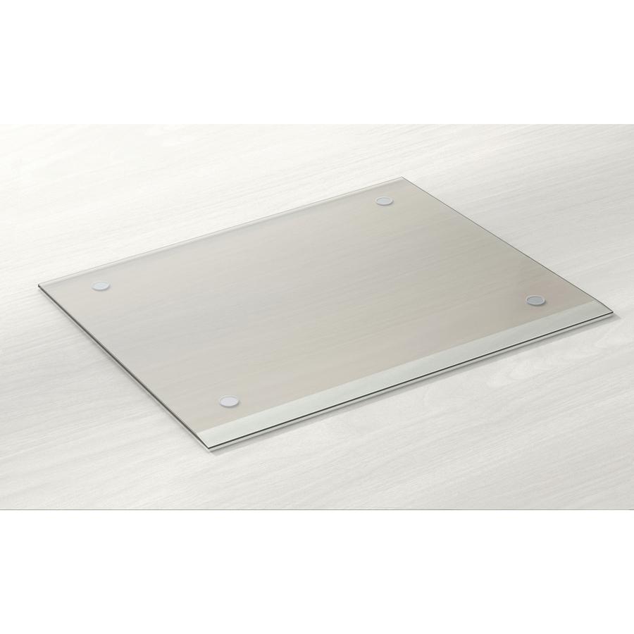 Lorell Desk Pad - Rectangle - 24" Width - Rubber - Clear. Picture 4
