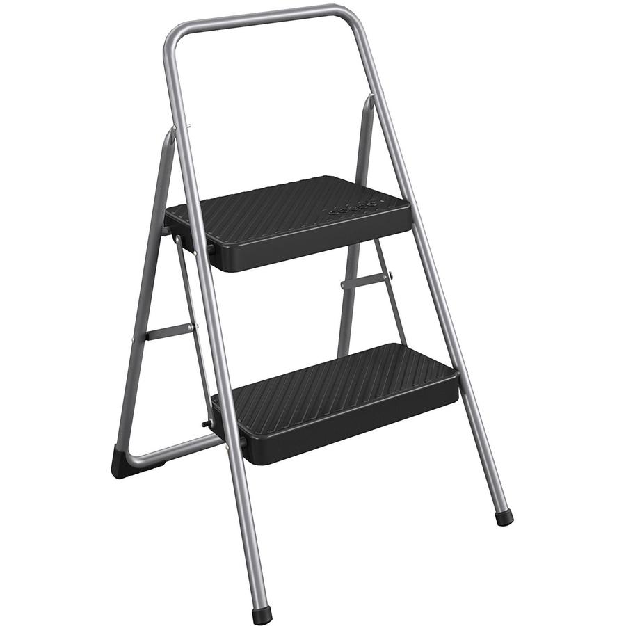 Cosco 2-Step Household Folding Step Stool - 2 Step - 200 lb Load Capacity - 17.3" x 18" x 28.2" - Gray. Picture 13