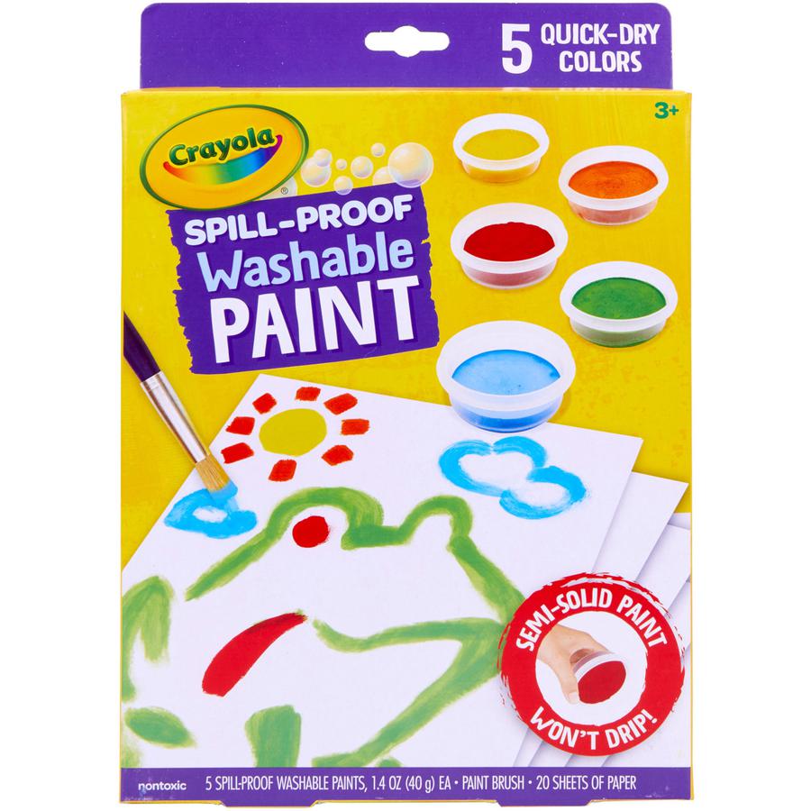 Crayola Spill Proof Washable Paint Set - 1 Kit. Picture 2