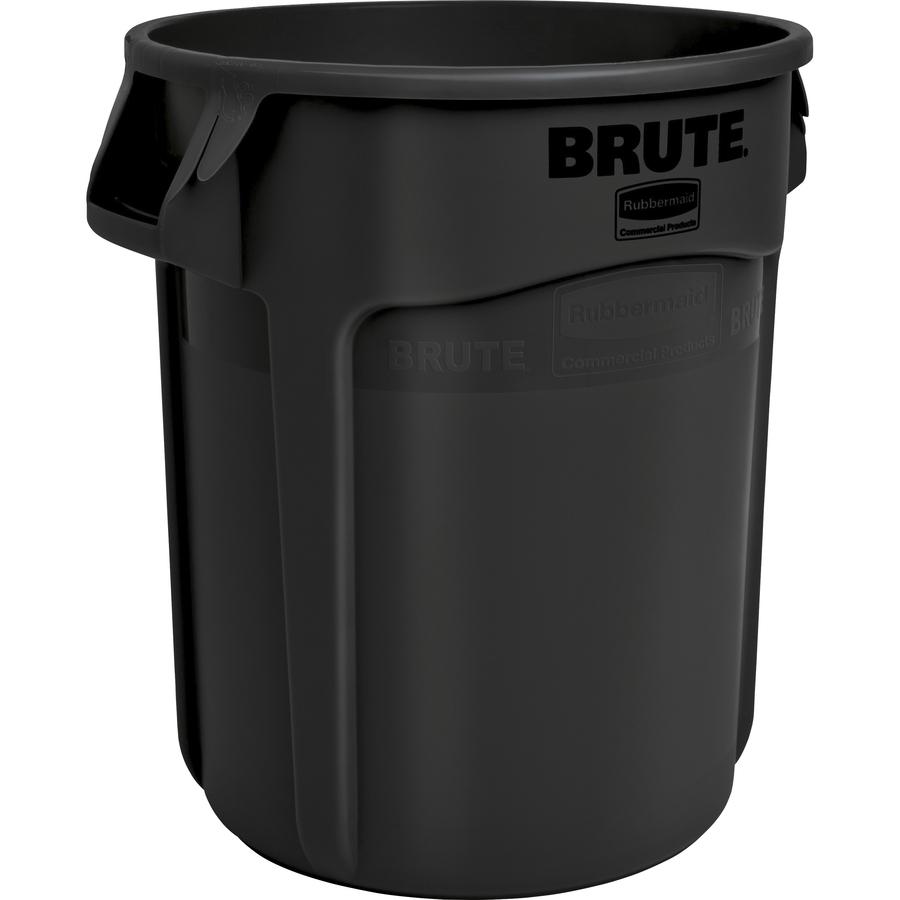 Rubbermaid Commercial Vented Brute 20-gallon Container - 20 gal Capacity - Round - Stackable, Fade Resistant, Warp Resistant, Crack Resistant, Crush Resistant, Reinforced Base, Durable, Ergonomic Hand. Picture 2