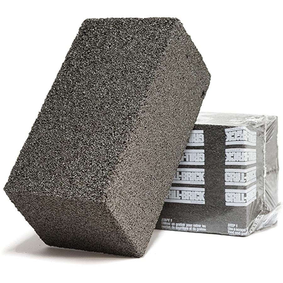 Genuine Joe Scrubble Griddle Brick - 12 / Carton - Reusable - Black. Picture 2