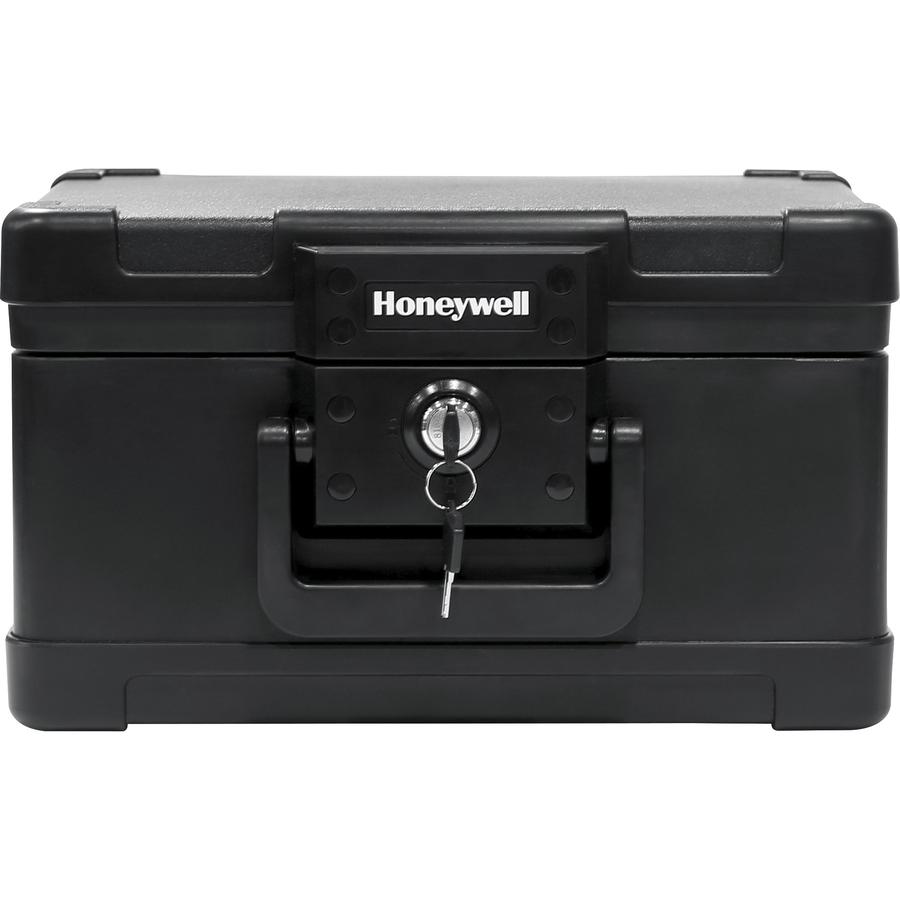 Honeywell 1502 Security Chest - 0.15 ft³ - Key Lock - Fire Resistant, Water Resistant, Water Proof, Damage Resistant - for Envelope, USB Drive, CD, Document, Digital Media, Residential - Internal Size. Picture 2