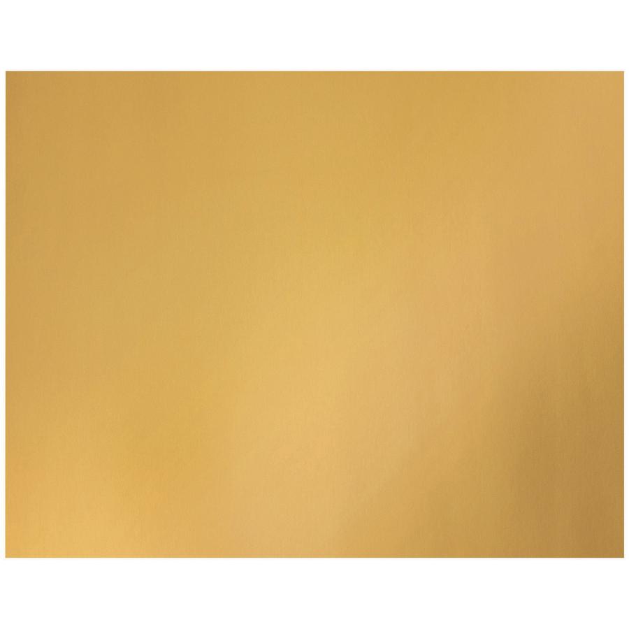 UCreate Metallic Poster Board - Classroom, Poster, Mounting, Project - 25 / Carton - Yellow. Picture 2