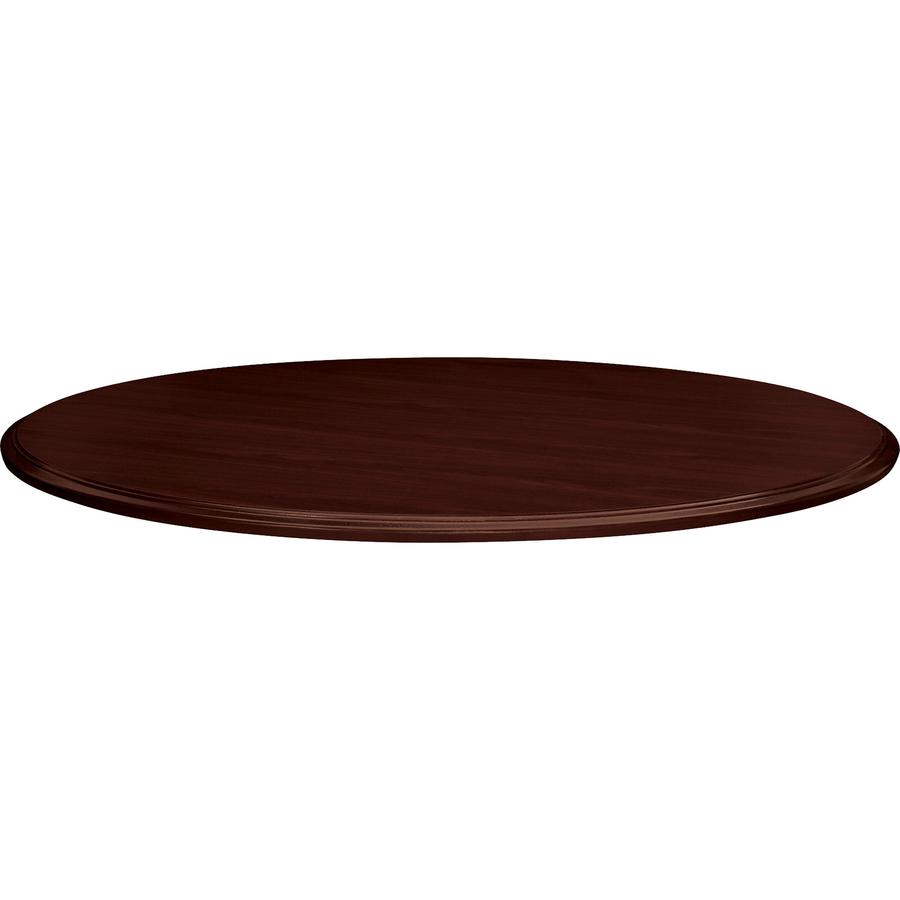HON Preside HTLD48T Conference Table Top - 1.1" x 48" - Tri-oval Edge - Finish: Laminate, Mahogany. Picture 2