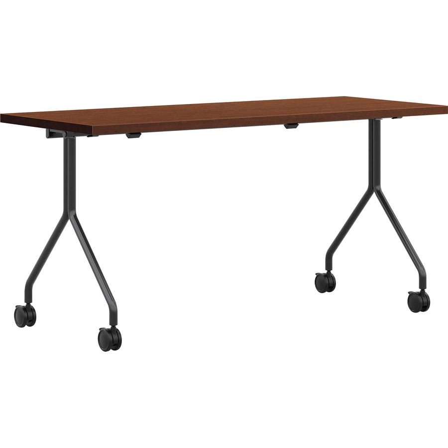 HON Between HMPT2460NS Nesting Table - Rectangle Top - 4 Seating Capacity x 60" Width x 24" Depth - Shaker Cherry. Picture 3
