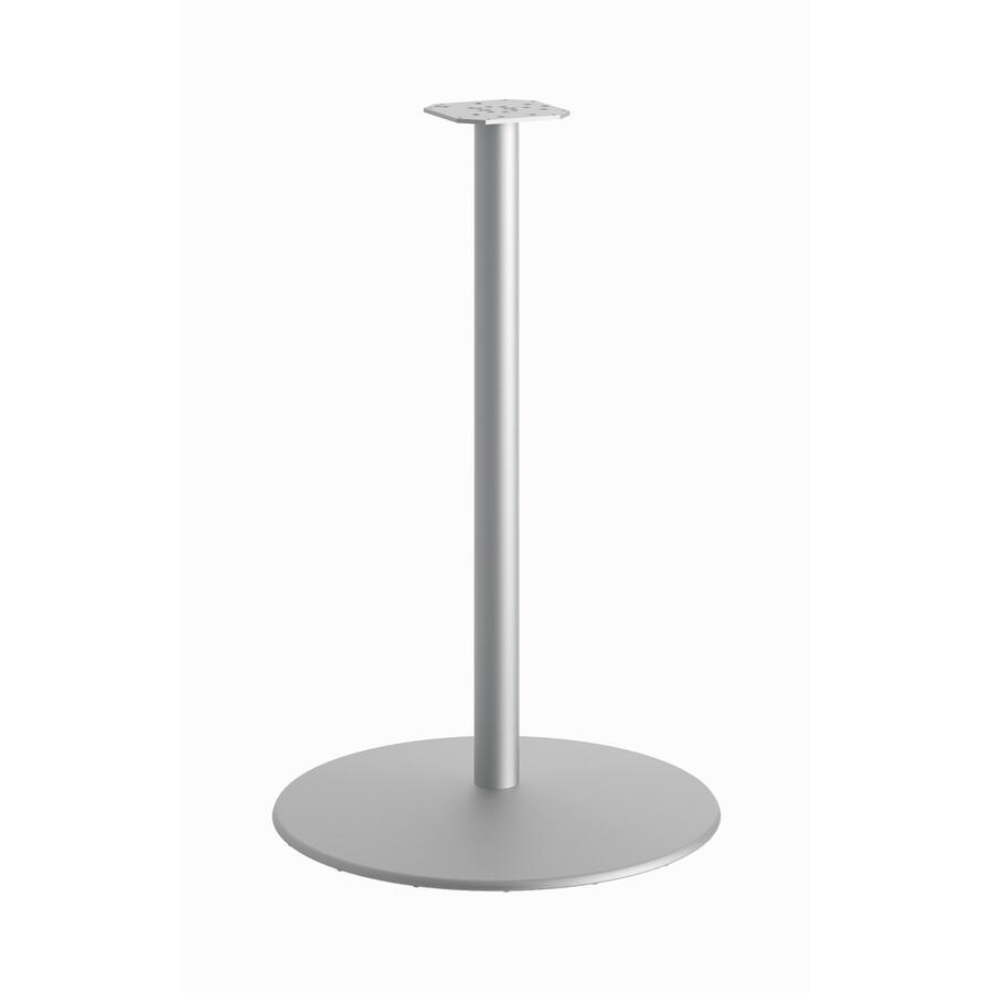 HON Between HBTTD42 Table Base - Round Base - Textured Silver. Picture 4