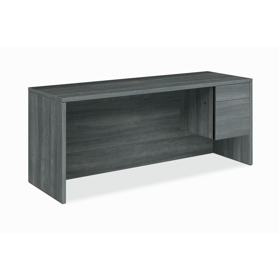 HON 10500 H10545R Pedestal Credenza - 72" x 24"29.5" - 2 x Box, File Drawer(s)Right Side - Finish: Sterling Ash. Picture 3