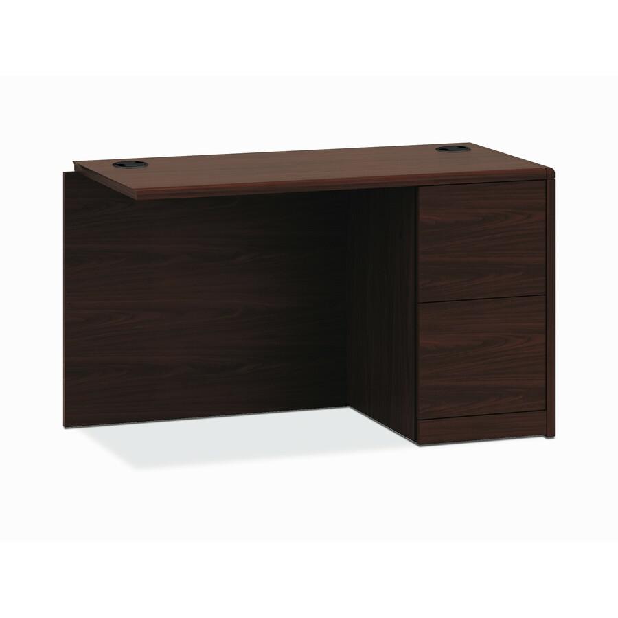 HON 10700 H107191R Return - 42" x 24" x 29.5" - 2 x File Drawer(s)Right Side - Finish: Mahogany. Picture 2