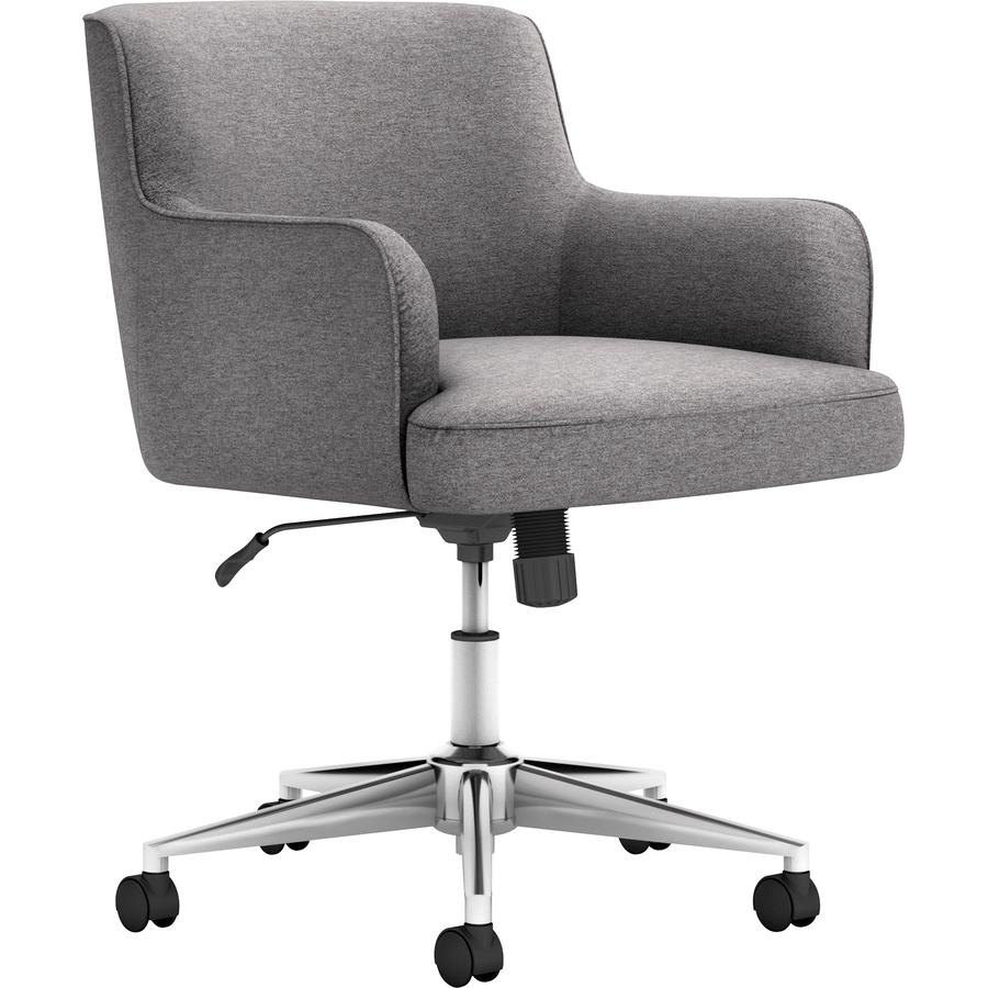 HON Matter Chair - Fabric Back - 5-star Base - Light Gray. Picture 2