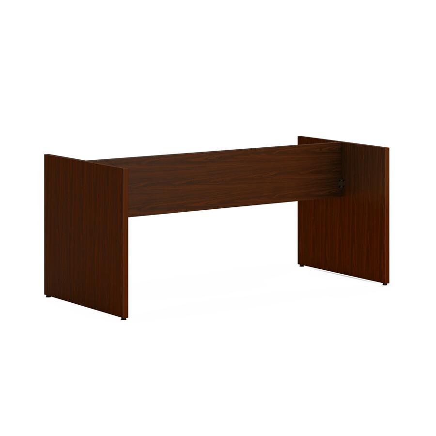 HON Mod HLPLTBL96BASE Conference Table Base - Finish: Traditional Mahogany. Picture 2