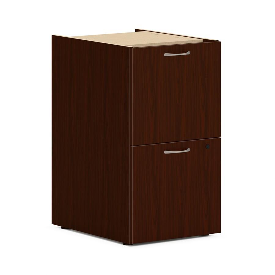 HON Mod HLPLPSFF Pedestal - 15" x 20" x 28" - 2 x File Drawer(s) - Finish: Traditional Mahogany. Picture 2