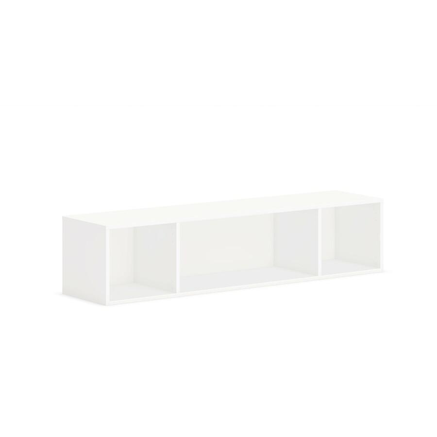 HON Mod Wall Mounted Storage | Open | 60"W | Simply White Finish - 60" x 14"39.8" - Finish: Simply White. Picture 2