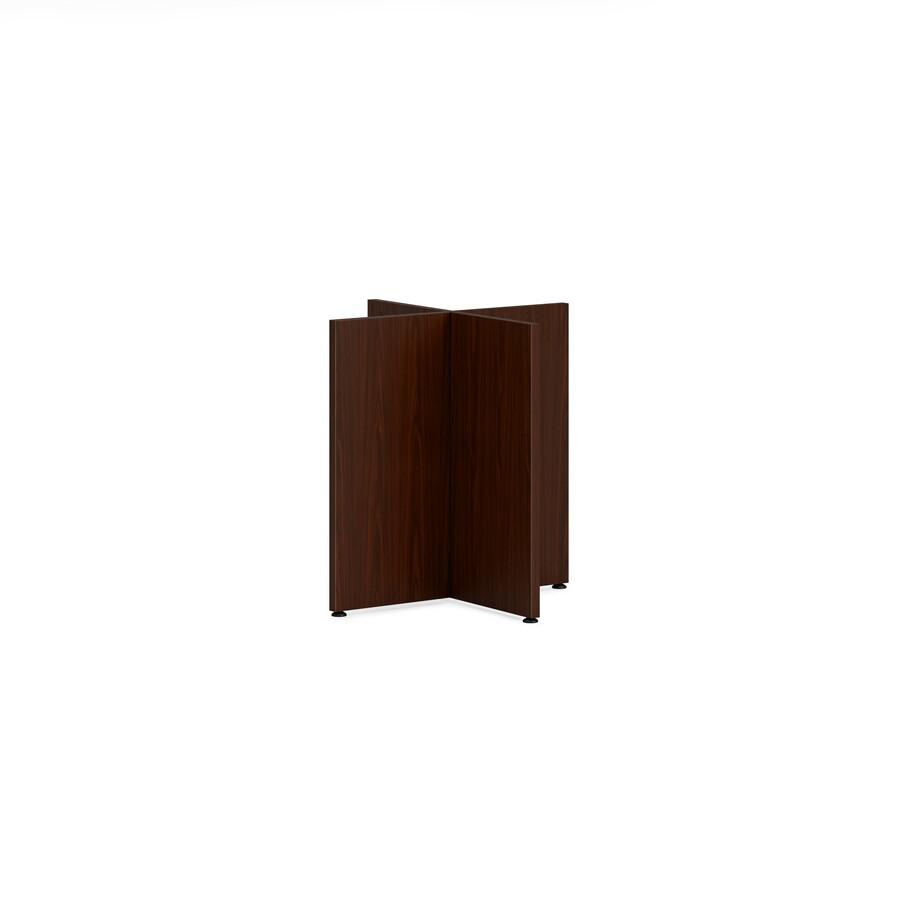 HON Mod HLPLTBL42BASE Conference Table Base - Finish: Traditional Mahogany. Picture 2