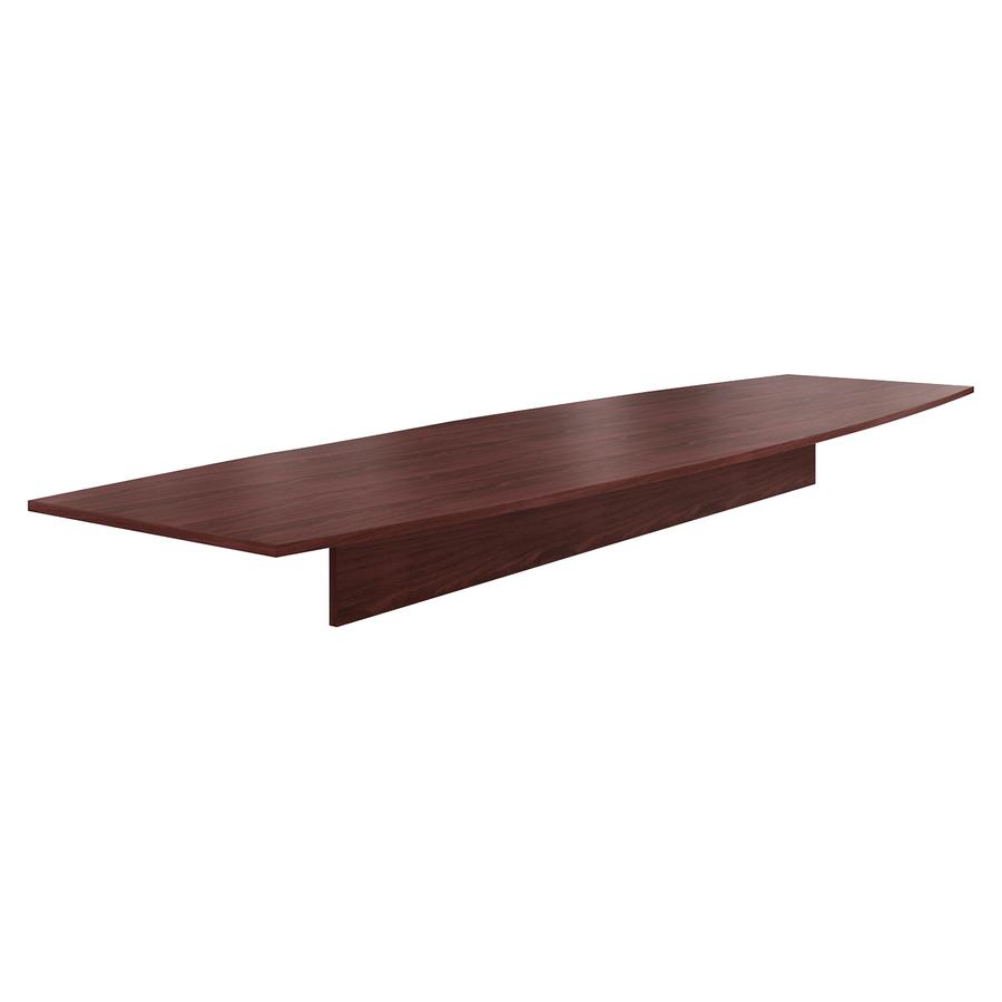 HON Preside HTLB16848P Conference Table Top - 14 ft x 48" - Flat Edge - Finish: Mahogany. Picture 4