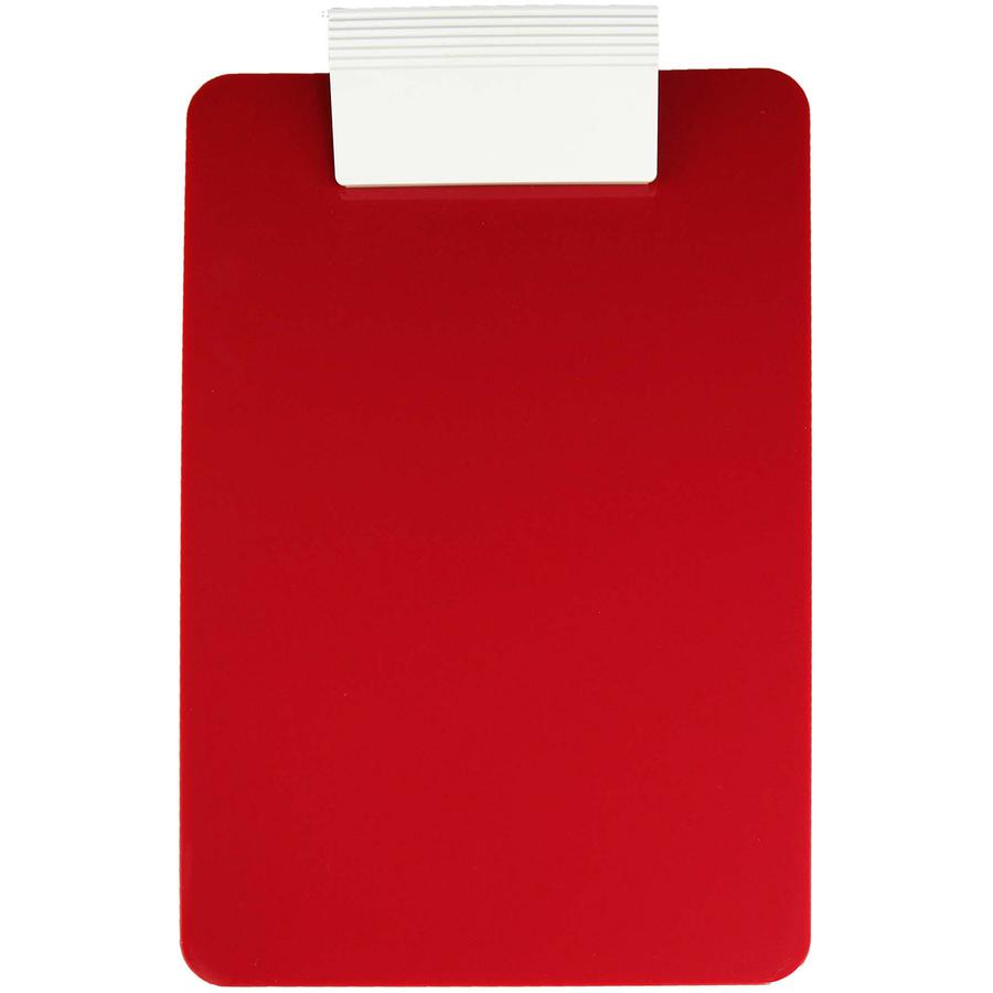 Saunders Antimicrobial Clipboard - 8 1/2" x 11" - Red, White - 1 Each. Picture 10