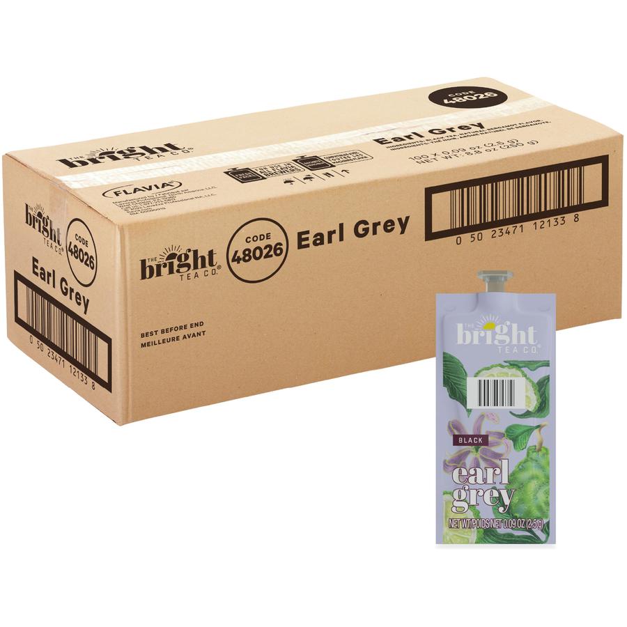 The Bright Tea Co. Earl Grey Black Tea Freshpack - 100 / Carton. Picture 6